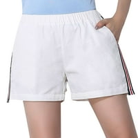 Ženski sportski trčanje Yoga pamučne kratke hlače Jersey Shorts Casual džepovi Hot Hots