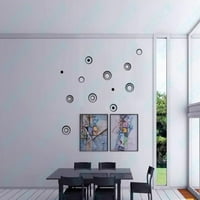 Čišćenje naljepnica, DVKPTBK Indoors Dekoracija krugova Stereo uklonjiva 3D umjetnička naljepnica