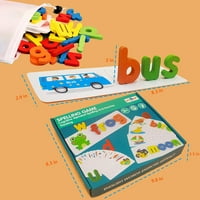 Vid Riječi Flash kartice Dječji igru, Vidjeti i pravopis igračke za učenje za Toddler, abecede zagonetke