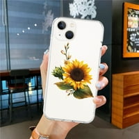 Sunflower Rose Prozirna fonekaza za iPhone 13, pro max, 12,12proma za iPhone11, pro, pro max, plus 6s plus, za iPhone 5 5S SE, plus plus, za Samsung Note 20, za Samsung Note 20