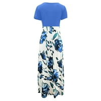 Haljine za žensko čišćenje Ženske kravate-boje šarene duge cvjetne haljine od print plaže, casual maxi