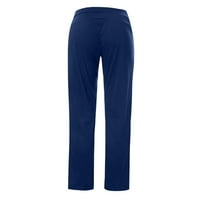 Wavsuf hlače za žene čišćenje čvrste tamno plave hlače veličine m
