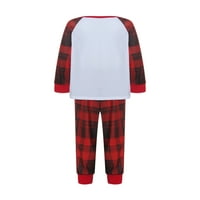 Brilliantme Podudaranje porodice pidžame postavlja božićne pj-ove dugih rukava s karijskim hlačama Božićne PJS odijelo