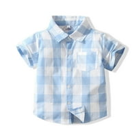 Majica Entyinea za dječake Ispis džepa kratkih rukava majica plava 130