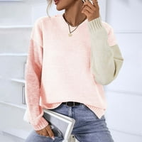 Ketyyh-Chn Ženski džemperi Debele dame DUMETERS visokokvalitetni preveliki džemper ružičasta, l