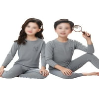 Beiwei Girls Sleep Duž Dugi rukav Pant Set elastična struka Labavi top + hlače Dječja posada vrata za