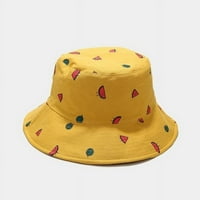 Cocopeaunt Fashion Panama Bucket HATS Žene Muške Reverzibilne voćne lubenice Print Risherman Hat Casual Harajuku Hip Hop Kapa za kapu za sunčanje