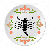 Sazvežđe škorpio horoskopski znak cvjetne keramike ploče ploče za jelo za večeru