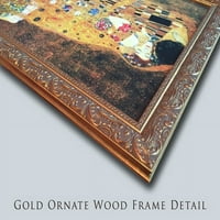 Les Veuves de Courrieres Gold Ornate Wood Framed Platnena umjetnost teofil Steinlen