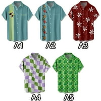 Dječaci Crewneck Havajska košulja tiskali su jeftine kuglanske majice, veličine djece odrasla osoba,