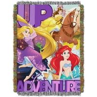 Disney princeze Tapiserija bacaju pokrivač, 48x60, višebojni, poliester, svaki
