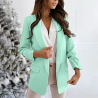 Hvyesh Womens odijelo Blazer Business Casual Dugi rukav Shawl Revel Office Blazer Dressy Solid Custom