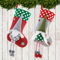Ukrasi za olovke Veliki akrilni ukrasi kuglice privjesak na aukciji Božićne čarape, božićna torba za čarape poklon torba, pogodna za porodičnu odmor ukras bombona Torba za kesicu