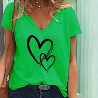 Ženska ležerna modna majica s vratima s kratkim rukavima s kratkim rukavima majica s kratkim rukavima, majica s dugim rukavima