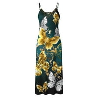 Zunfeo Ljetne haljine za žensko odobrenje - modni casual ljetni džepni čipka bez rukava s V-izrezom