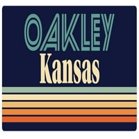 Oakley Kansas Vinyl naljepnica za naljepnicu Retro dizajn