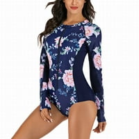 Žene kupaći kostimi Tropska moda Casual Hot Spring Leisure DiiveLice odijelo s dugim rukavima od tiskanog