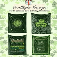 -Dake irski pokloni Bed flanel plišane pokrivače baca, irski blagoslov poklon za rođendan, Dan Svetog