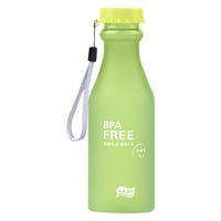 550ml boca plastična čaša prozirna mat prenosiva nije lako razbiti vodu na otvorenom sportove putni vodeni boca prijenosni propusni čišćenje zelena