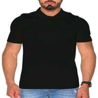 Capreze muns košulja kratkih rukava T majica rever vrat Ljetni vrhovi prozračna majica bluza bluza crna m