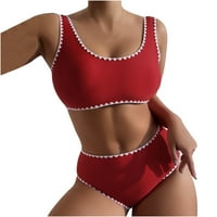 Yyeselk Womens Scoop vrat Dvije kupaće kostime Specijalni konzervativni bikini set Kupanje Komforna