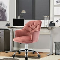 Velvet okretna stolica za dnevni boravak, uredska stolica, moderna stolica za zabavu za slobodno vrijeme