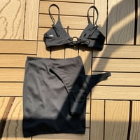 Žene bikini set čipkaste bez leđa dve plaže nose vruće kupaće kostime Tankenis set