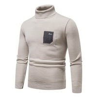 Uorcsa casual na otvorenom Zimska solidna pulover Cashmere Fashion Turtleneck pletiva muški džemperi