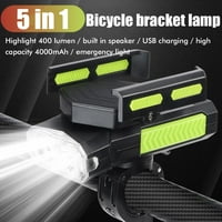 U LED biciklu Prednjim svjetlom biciklom Biciklističke prednje svjetlo Izdržljivi neklizajući sa brdskim biciklističkim svjetlom za rogove i držač telefona