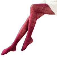 Plus veličine uzorka čarape čipke rezbarene retro prozirne tanke pantyhose žene šuplje čarape čarape zategnute tamne čarape za tamne ribnjake jedna veličina