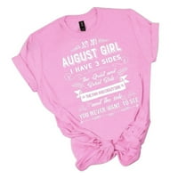 Miayilima Pink XXXL majice za žene plus veličine Žensko slovo ispisano o vratnim majicama Smiješna košulja
