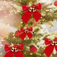 Dianhelloya set luk čvor Lako viseći fino izrada hvatajući se belom ukrasnim ukrasnim ukrasnim ukrasima za božićne stable za dom