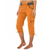 Patlollav ženske teretne hlače A-line Lood široki džep za noge Brze sušenje hlače