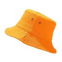 Ženski ljetni čvrsti sunčevi šeširi modne kape za žene, narandžaste, čišćenje