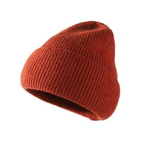 Wozhidaoke kape za muškarce Ženska modna ležerna vunena šešir čvrsta topla vanjska pletena kapa za bejzbol