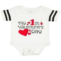 Inktastičnost Moja prvog Valentina Dan Crvena srca Pokloni dječaka za bebe ili dječja djevojaka
