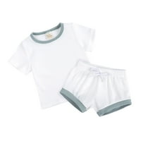 Dječaci Djevojke odjeća kratki rukav Tors THirts i kratke hlače Postavljaju ljetne bebe za bebe