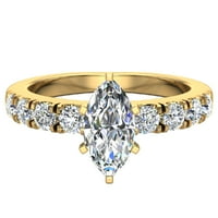 Zaručni prstenovi za žene - Marquise Cut 18K Gold 1. CT Gia certifikat