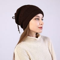 Grijani šešir zimski topliji kapa za žene toplotna kapa 2-in- usb grijana pletena šešir vrat set zimskih