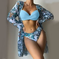 Ženske modne modne žene visoki struk bikinis bikini set pokrovite kupaći kostim za push kupaći kostim