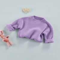 Wassery Kid Girl Boy Pleted džemper Newborn dugih rukava Pleteni džemper Toddler Baby Jesen Zima Labavi