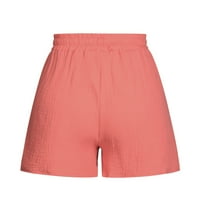 Smihono ženske ljetne ponude modne pune boje casual široke noge dostavljaju udobne labave elastične čipke čipke kratke hlače Trendi šorc za žene ružičaste