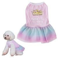 Dress PET vez za pse Tri sloja mrežice Fluffy haljina Drešena haljina za kućne ljubimce, m, g93998