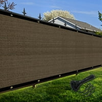 Shade & Beyond Openta za zaštitu od ograde FT Brown Prilagođeni vanjskim mrežastim pločama za dvorište, balkon, terase, gradilište sa zip kravate
