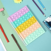 Linyer Push Bubble Notebook sa poklopcem za olovke za ključeve Podesite fakultet koji je vladati papir za stres za stres za školski kućni fakultet br.1