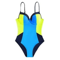 Žene Monokini kupaći kostimi sa kupaćim kostimima za bicikliste od plaže za plažu, grudnjak Print Solid