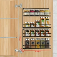 Tier Metal Spice stalak Organizator zidnih montaža začina jarca nosač metalne žice dizajn za kuhinju