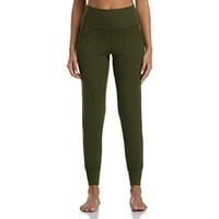 Gamaše za žene joga hlače Žene solidne vježbe gamaše fitness sportski trčanje joga hlače ženske hlače vojska zelena l