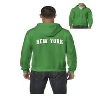 MMF - Muška dukserica Pulover sa punim zip, do muškaraca veličine 5xl - New York City