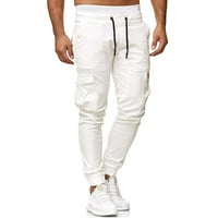 Muške hlače Joggings Baggy Solid casual tweatpats elastični sportski džepovi casual pantalone za muškarce